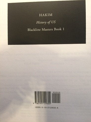 Blackline Masters for A History of US