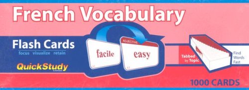French Vocabulary Flash Cards