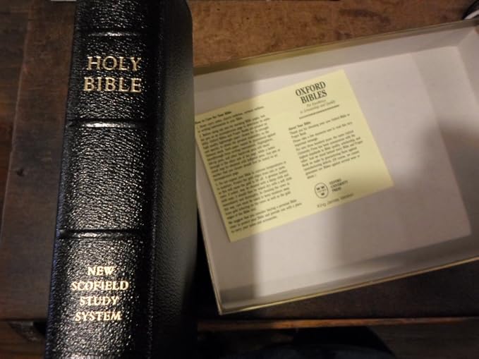 King James Version New Scofield Study Bible Black Morocco Leather 9299RL