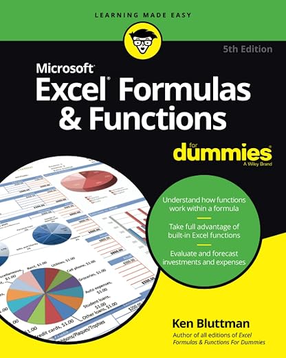 Excel Formulas And Functions Fd, 5e (For Dummies)