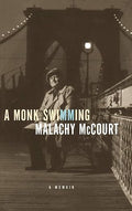 A monk swimming