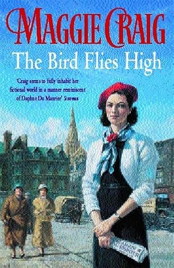 The bird flies high