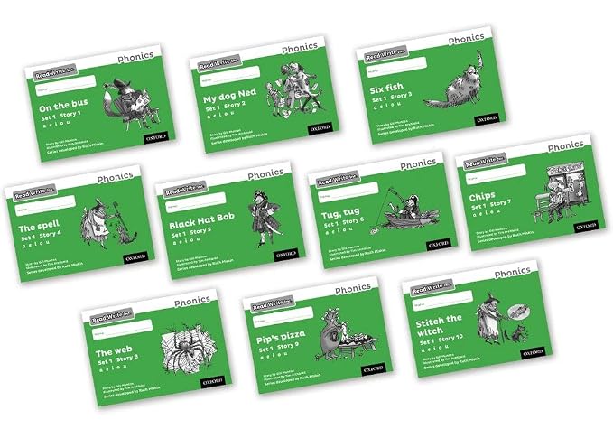 Read Write Inc. Phonics: Black and White Green Set 1 Storybooks Mixed Pack of 10