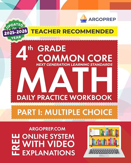 4th Grade Common Core Math : Daily Practice Workbook - Part I