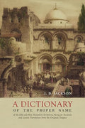 A Dictionary of Scripture Proper Names