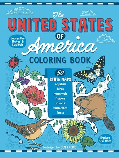 The United States of America Coloring Book