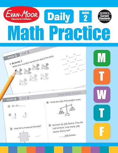 Evan-Moor Daily Math Practice, Grade 2