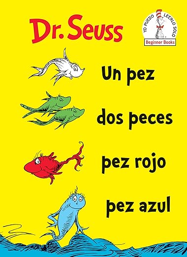 Un Pez Dos Peces Pez Rojo Pez Azul