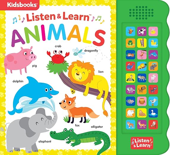 Let's Learn Animals-With 27 Fun Sound Buttons, this Book is the Perfect Introduction to Animals!