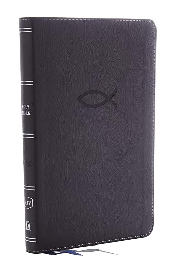 KJV, Thinline Bible Youth Edition, Leathersoft, Gray, Red Letter Edition, Comfort Print
