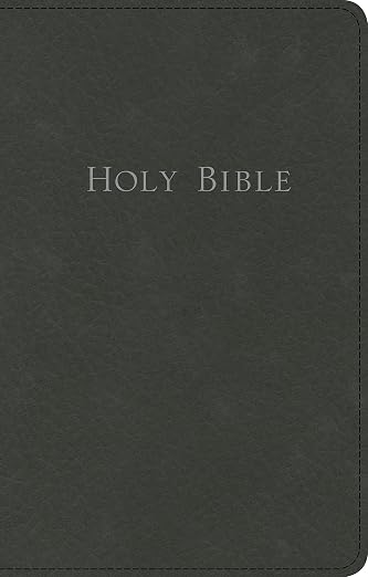 KJV Personal Size Giant Print Reference Black Bonded Leather