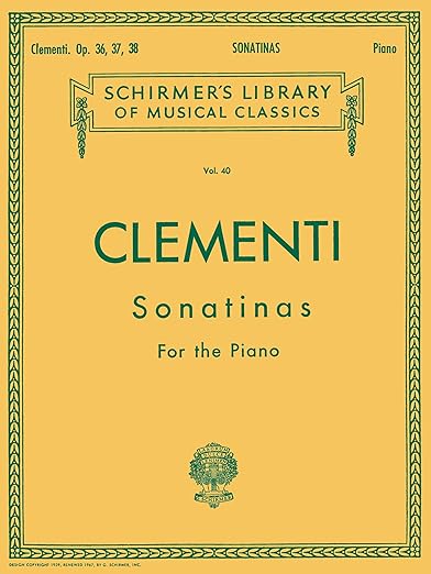 Sonatinas, Op. 36, 37, 38 (Schirmer's Library of Musical Classics,Vol.40) (Schirmer's Library of Musical Classics)