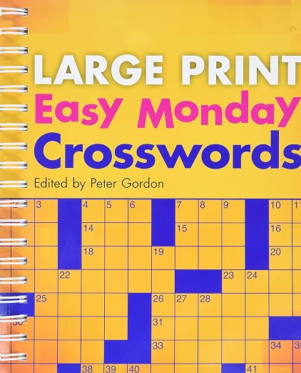 Large Print Easy Monday Crosswords