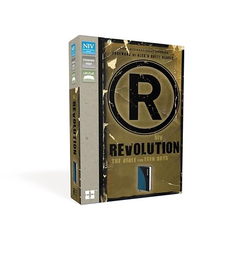 NIV, Revolution : The Bible for Teen Guys, Leathersoft, Blue/Charcoal