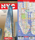 StreetSmart NYC Map 9/11 Edition by VanDam -- Laminated City Street Map of Manhattan, New York, in 9/11 National Freedom Edition - Folding pocket size ... walks, ferry and subway map; 2020 Edition