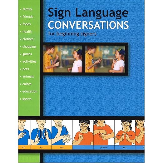 Sign language conversations for beginning signers