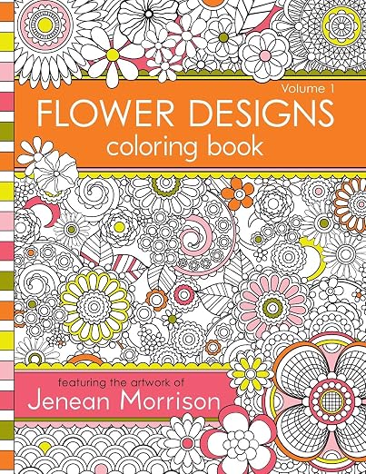 Flower Designs Coloring Book