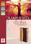 Amplified Bible, Compact, Imitation Leather, Tan/Burgundy